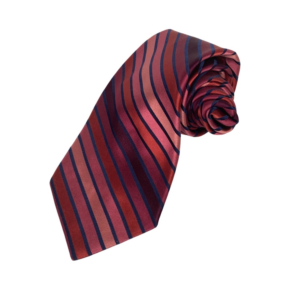 Murano Extra Long Hand Tailored In USA Silk Neck Tie Multicolor Diagonal Stripe
